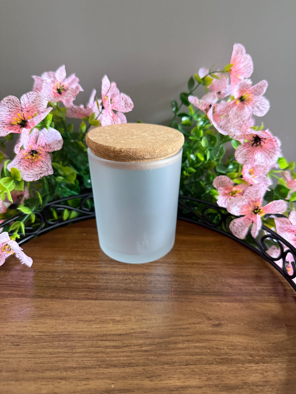 7 ounce candle with lid made to order