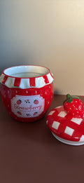 Large vessel filled with your choice of scents and color of soy wax.