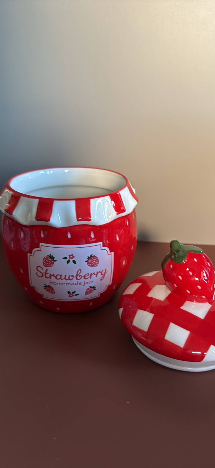 Large vessel filled with your choice of scents and color of soy wax.