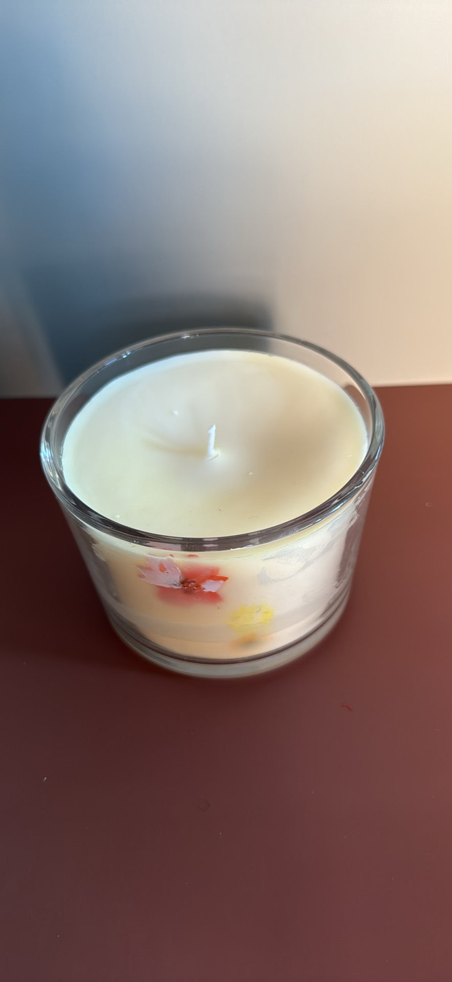 Slow burning soy candle