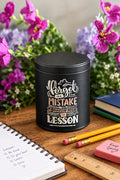 Tin candle with lid