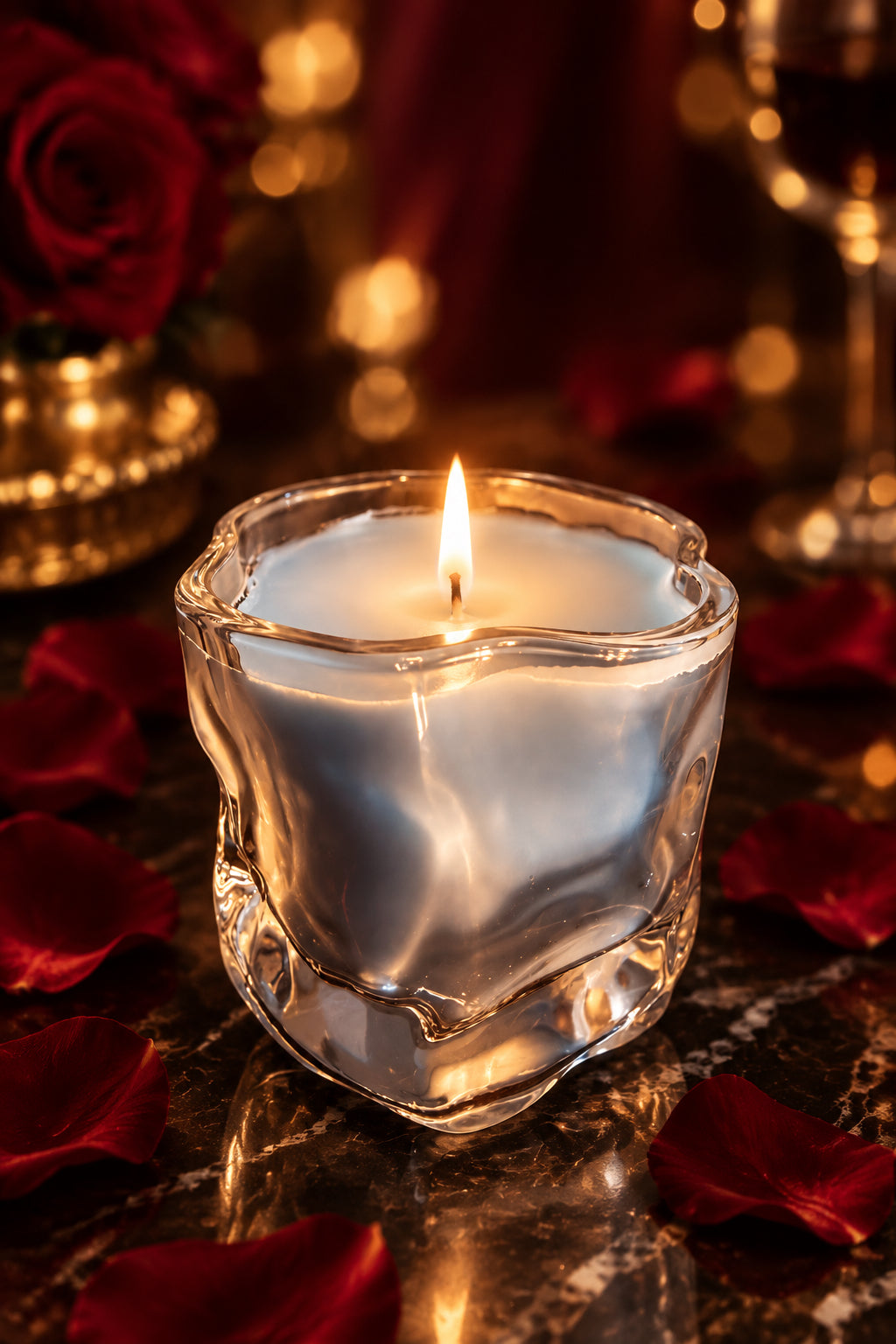 Twisted jar candle