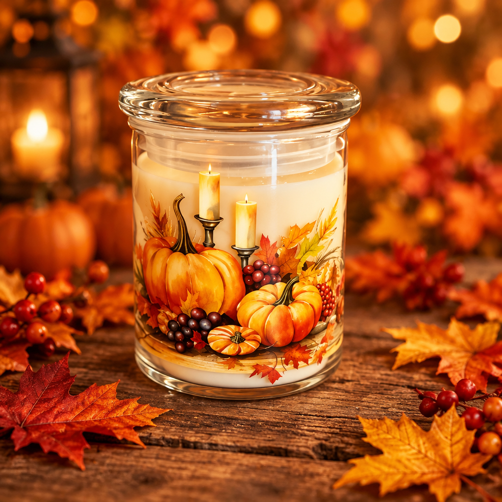 Pumpkin chai scented candle