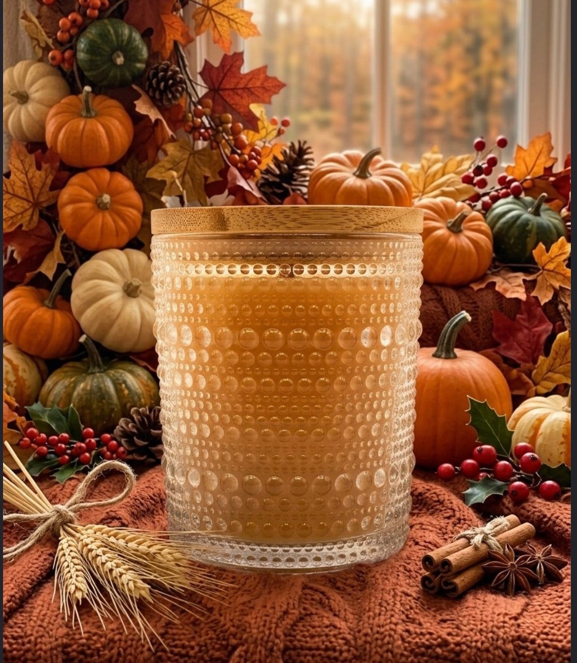 Pumpkins chai scented candle