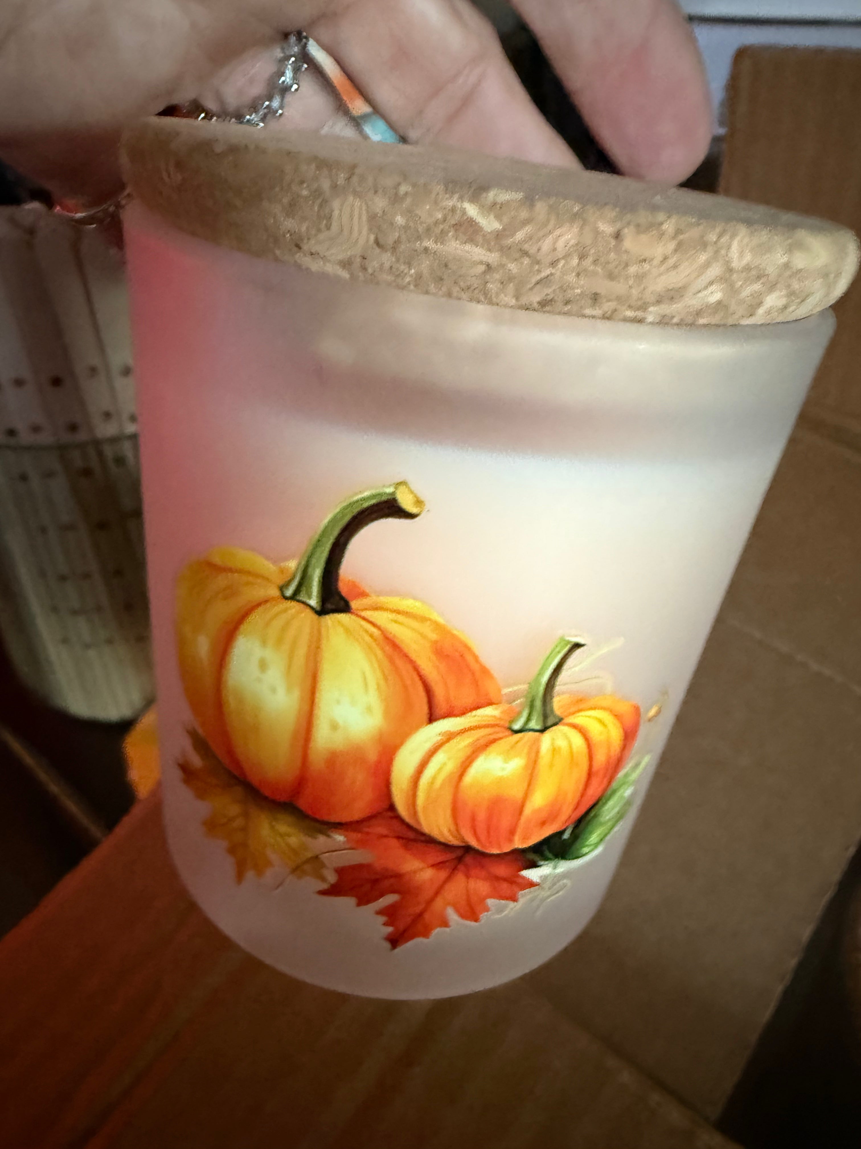 Halloween themed candle