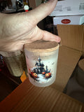 Halloween themed candle